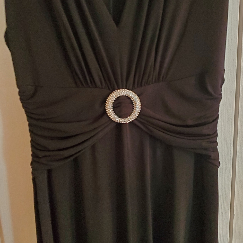 Metaphor Black Dressy Dress With Rhinestone Accent S 8 - Picture 2 of 10